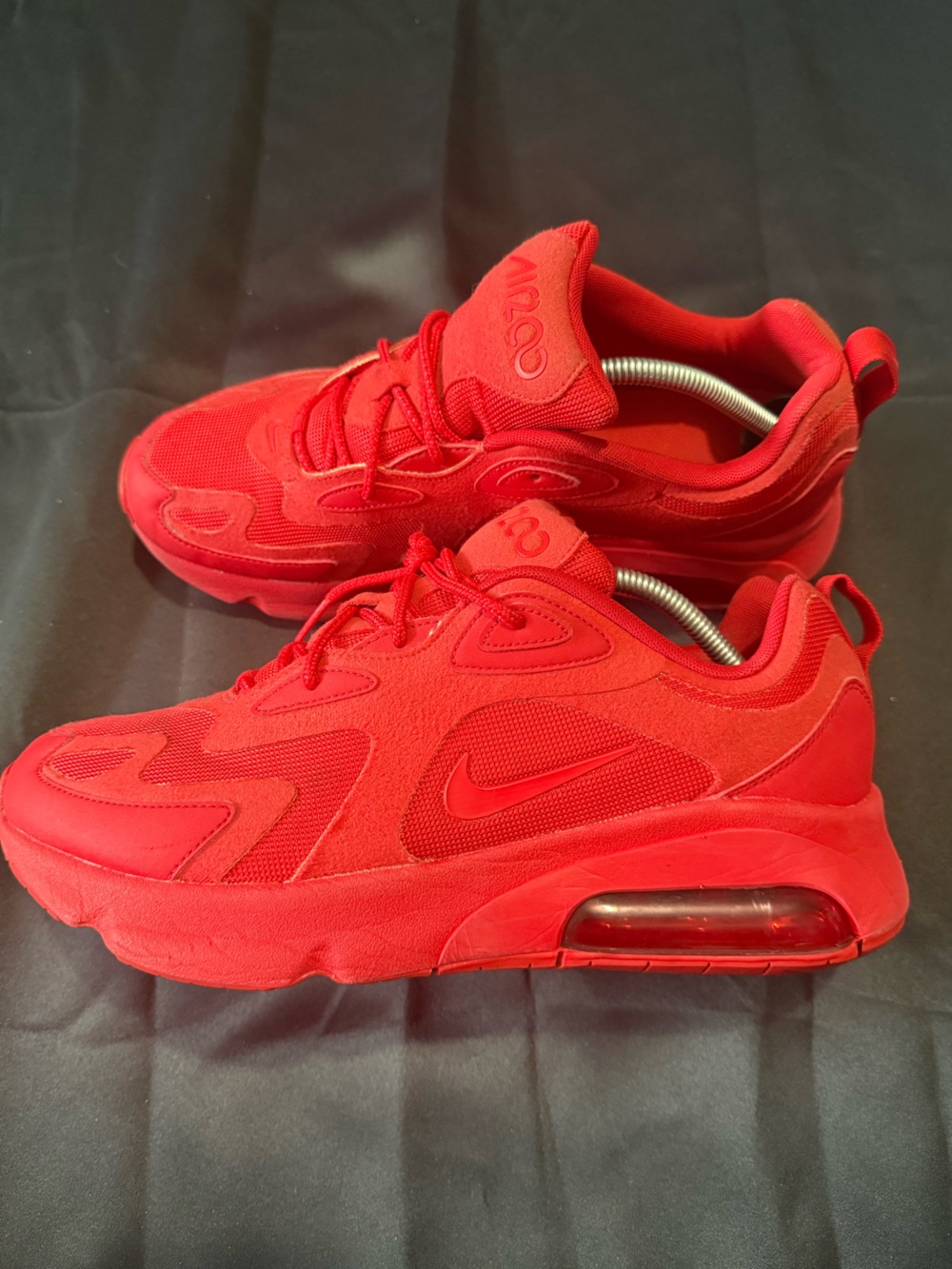 Nike Red Men's air max 200 university red Air-Cushion Sneakers